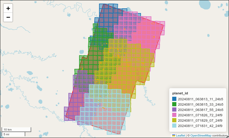 Patching showing Planet-IDs